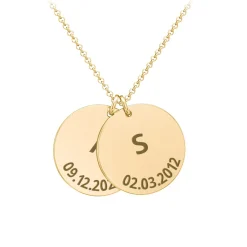 Moments In Time Initial Necklace