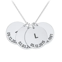 Moments In Time Initial Necklace