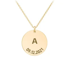 Moments In Time Initial Necklace