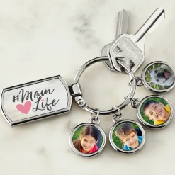 #Mom Life Photo Keychain