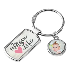 #Mom Life Photo Keychain