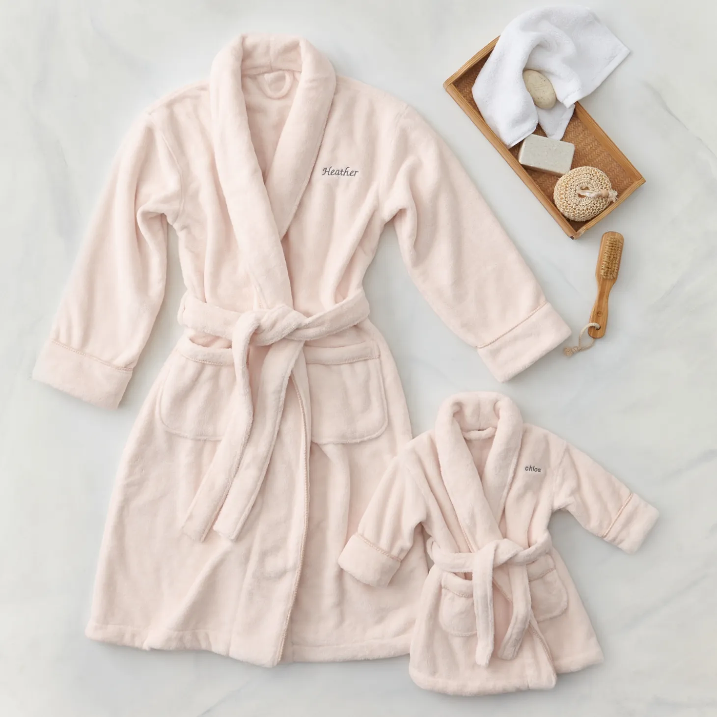 Mommy & Me Plush Robe Set