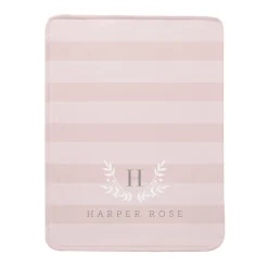 Monogram Crest Plush Blanket