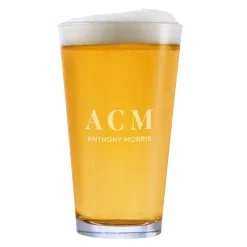 Monogram/Name Engraved Pint Glass