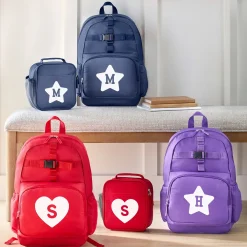 Monogram Shapes Puffy Print Backpack Collection