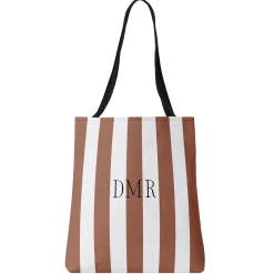 Monogram Stripes Tote Bag