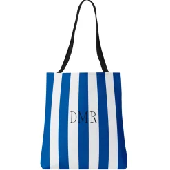 Monogram Stripes Tote Bag