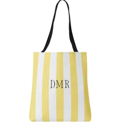 Monogram Stripes Tote Bag