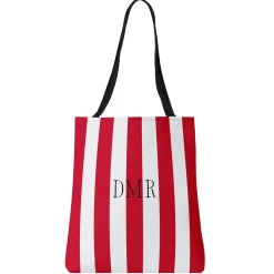 Monogram Stripes Tote Bag