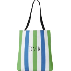 Monogram Stripes Tote Bag