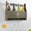 Monogram Wall-Mounted Wine Rack