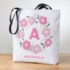 Monogram Wreath Tote Bag