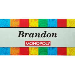Monopoly Color Blocked Icons Beach Towel