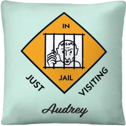 Monopoly Corner Space Throw Pillow