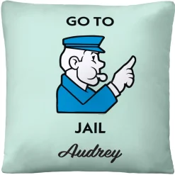 Monopoly Corner Space Throw Pillow