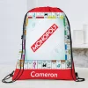 Monopoly Game Board Drawstring Bag