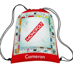 Monopoly Game Board Drawstring Bag