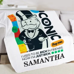 Monopoly Iconic Plush Blanket