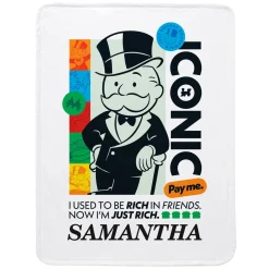 Monopoly Iconic Plush Blanket