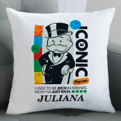 Monopoly Iconic Throw Pillow