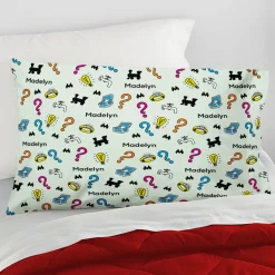Monopoly Icon Pattern Pillowcase