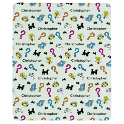 Monopoly Icon Pattern Plush Blanket