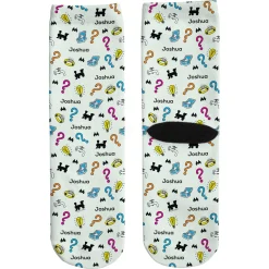Monopoly Icon Pattern Socks