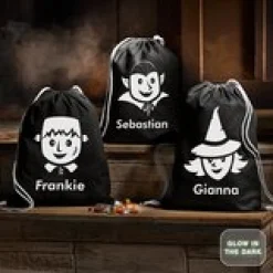 Monsters Glow-in-the-Dark Drawstring Treat Bag
