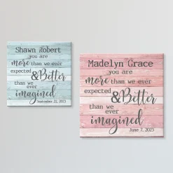 More Than We Expected Baby Canvas