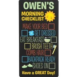 Morning Checklist Chalkboard