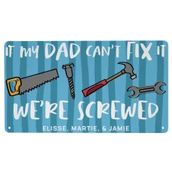 Mr. Fix It Metal Sign