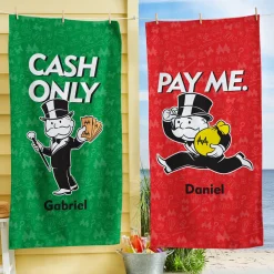Mr. Monopoly Character Beach Towel