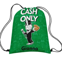 Mr. Monopoly Character Drawstring Bag