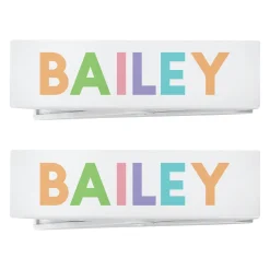 Multi-Color Name Beach Towel Chair Clip - Set of 2