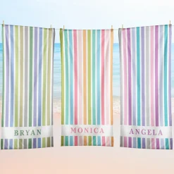 Multicolor Stripes Beach Towel