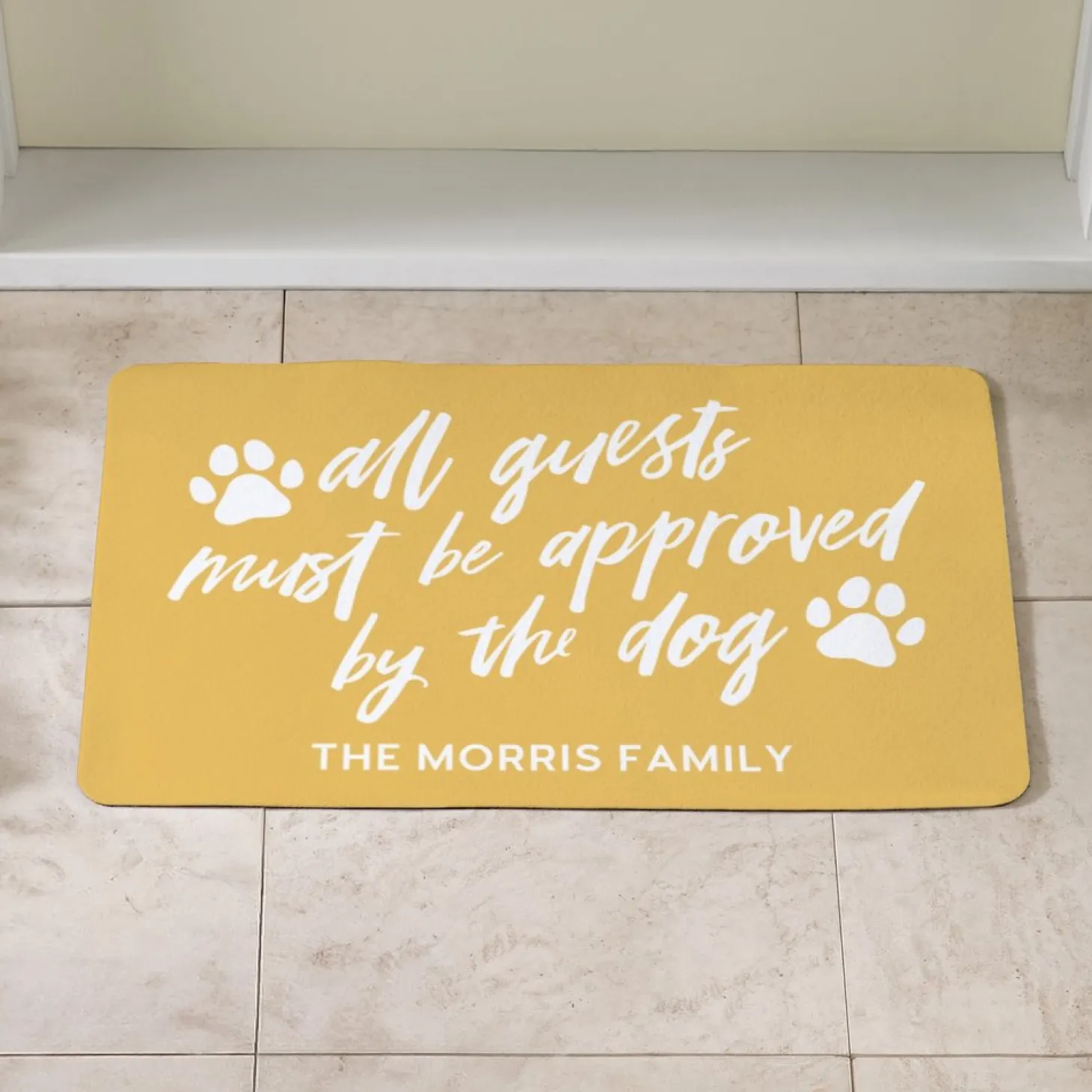 Must Be Approved By The Dog Doormat
