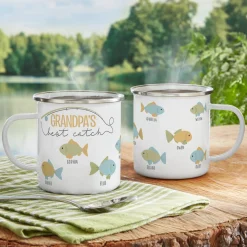 My Best Catch Metal Enamel Mug