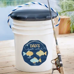 My Best Catch Seated Fishing Pail