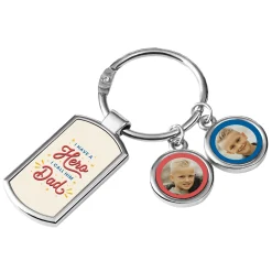 My Dad is My Hero Photo Key Chain
