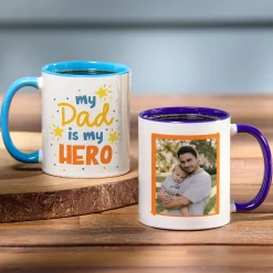 My Dad Is My Hero Photo Mug