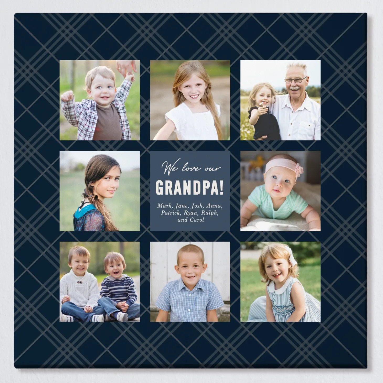 My Favorite Faces Photo Canvas