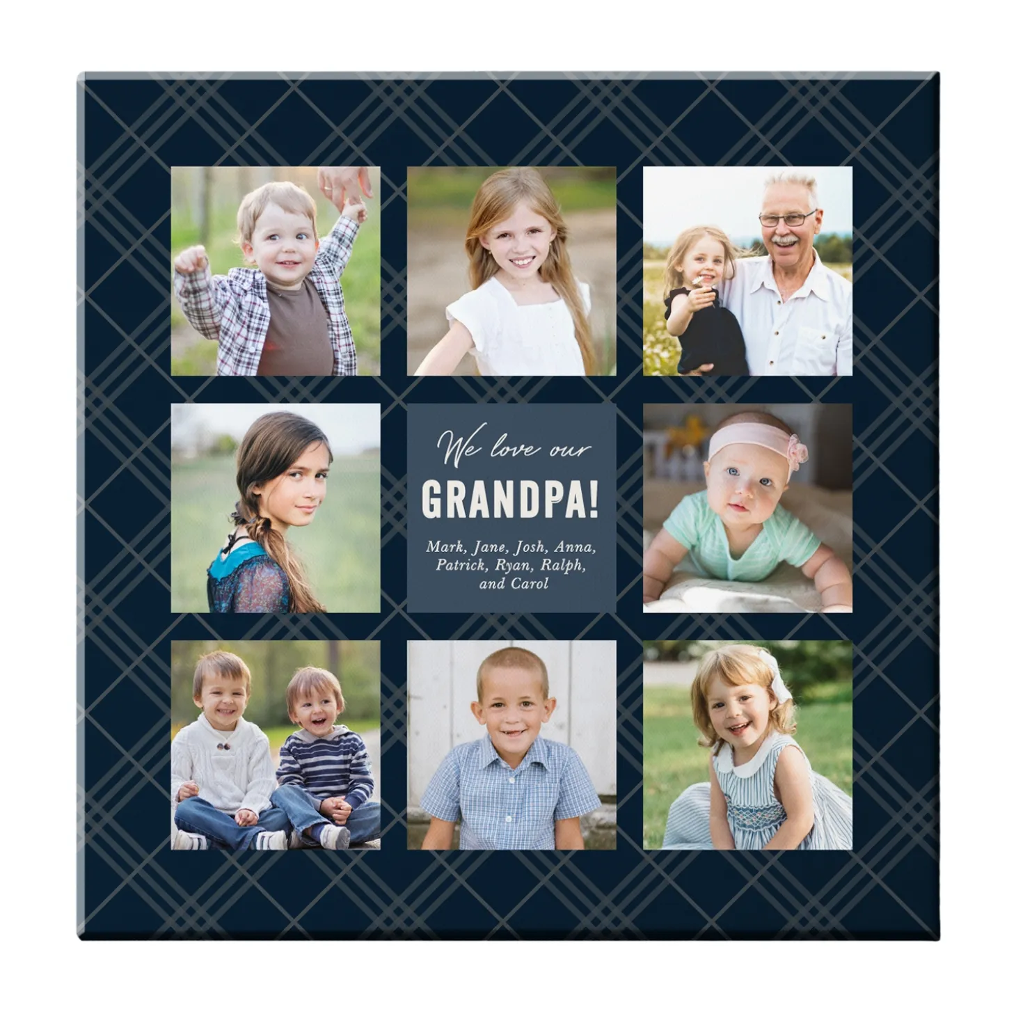 My Favorite Faces Photo Canvas