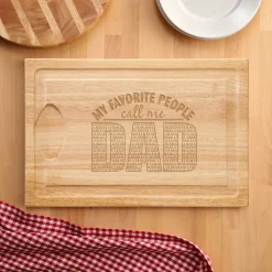 My Favorite People Maple Wood Cutting Board