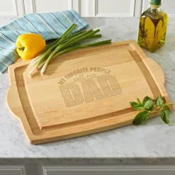 My Favorite People Oversized Wood Cutting Board