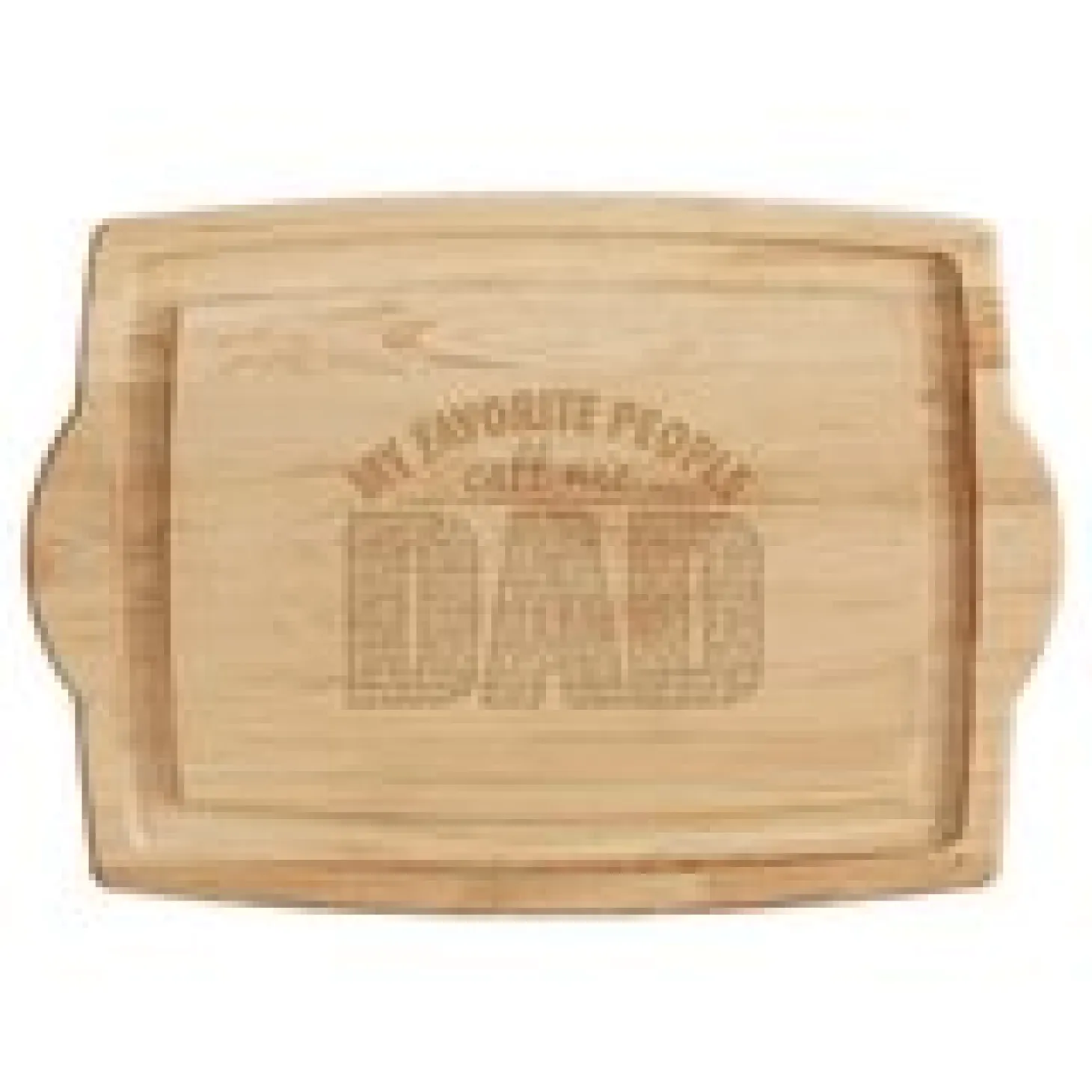 My Favorite People Oversized Wood Cutting Board