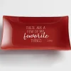 My Favorite Things Glass Catchall - Red