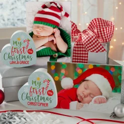 My First Christmas Heart Frame