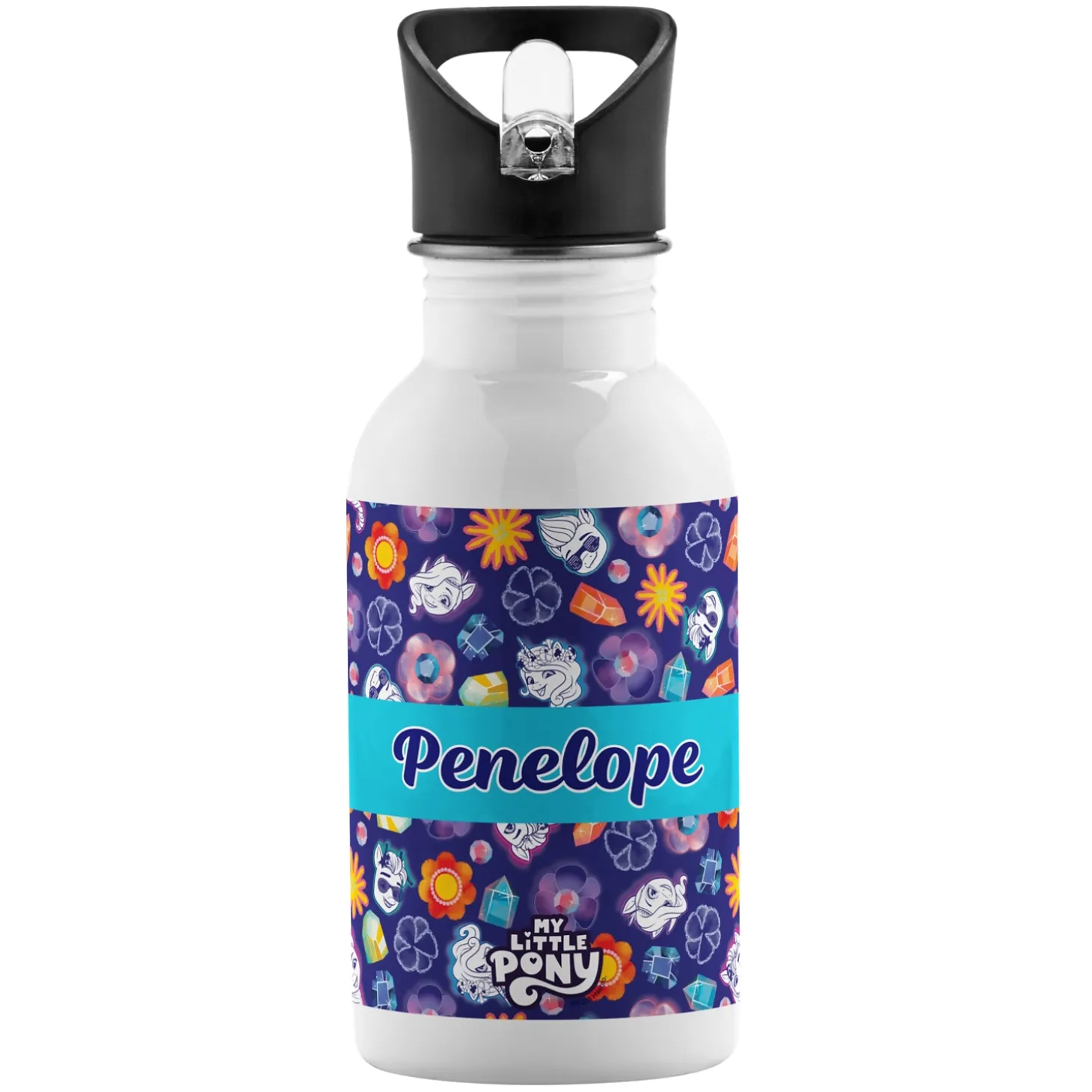 My Little Pony Crystals Pattern Water Bottles
