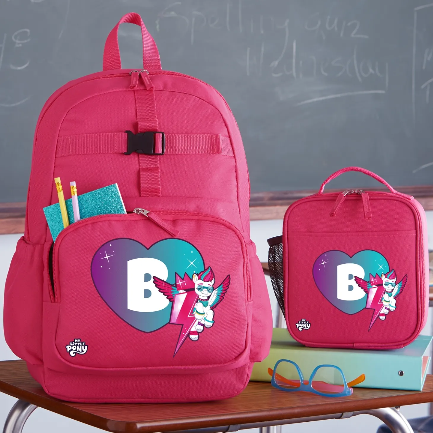 My Little Pony Heart Decal Backpack & Lunch Box