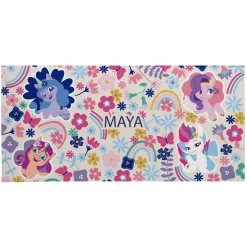 My Little Pony Rainbows and Flowers Beach Towel